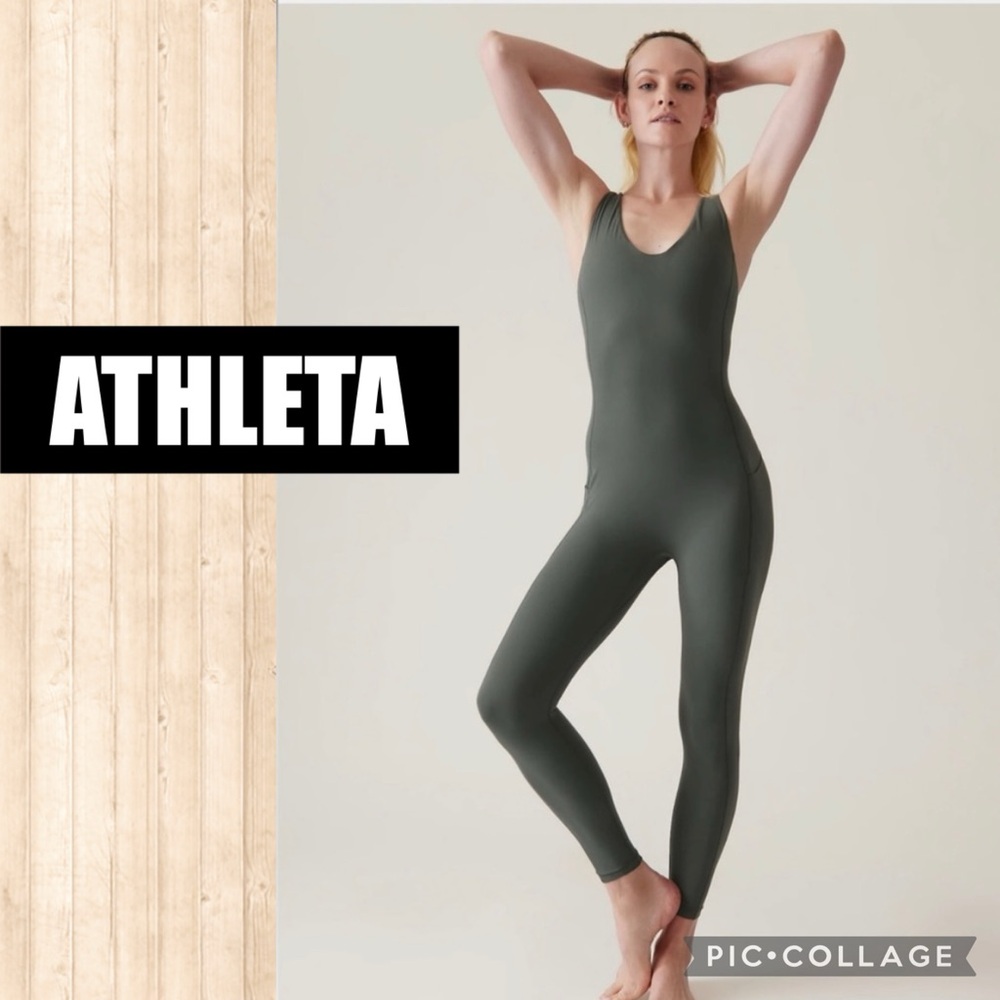 NWT ATHLETA Bali Green Transcend Bodysuit XS